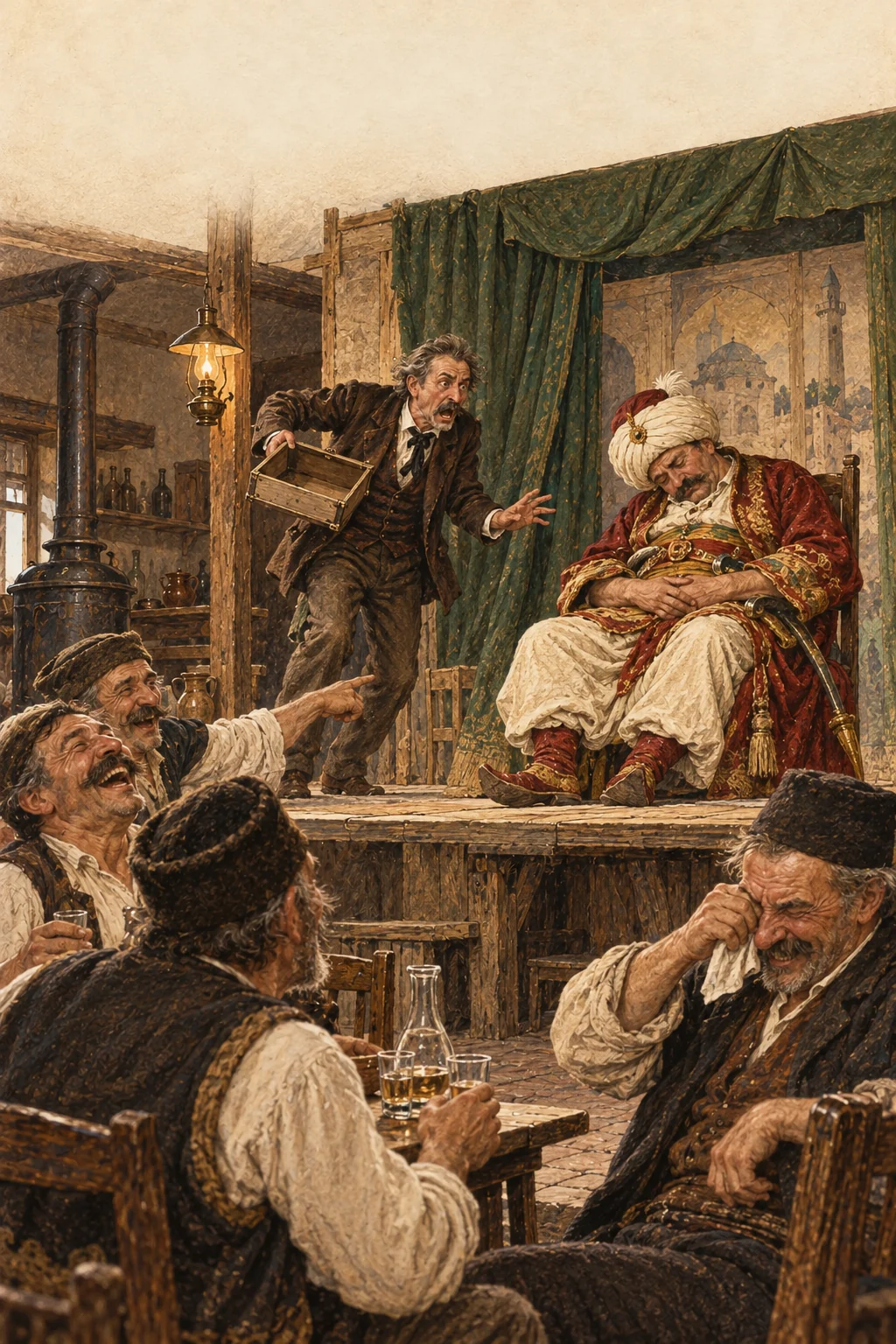 Book cover: Theatre in a Small Town — Radoje Domanović