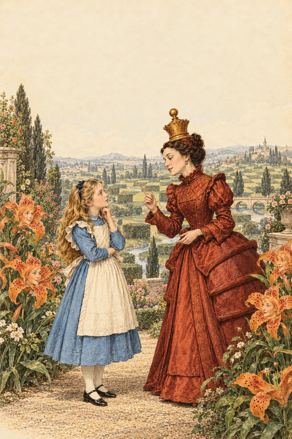 Book cover: Through the Looking-Glass — Lewis Carroll