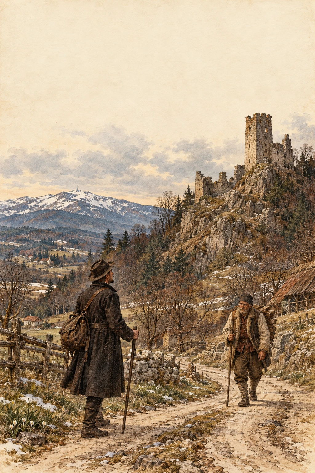 Korica knjige: Oko Lobora — Antun Gustav Matoš