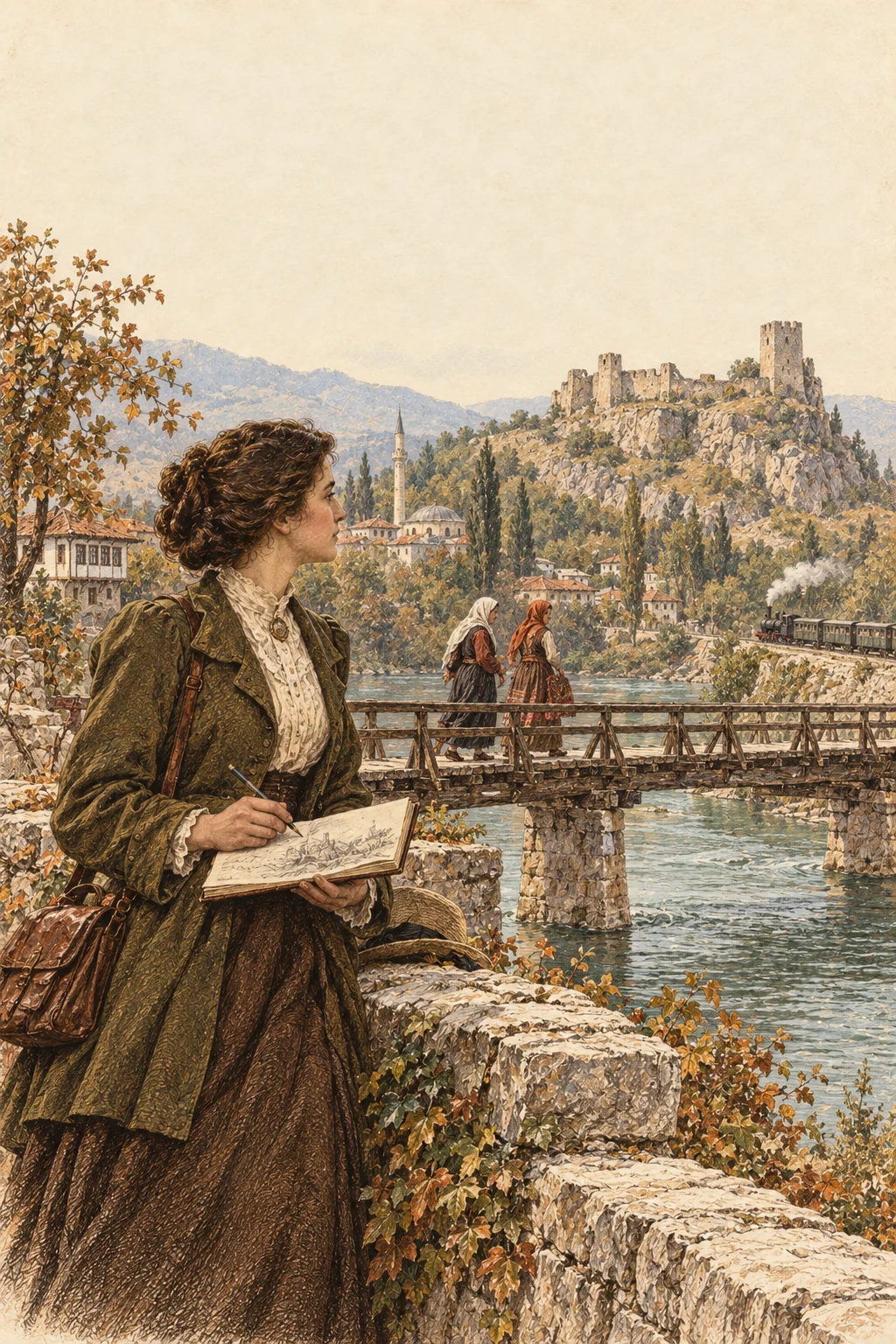 Buchcover: Bosnisches Skizzenbuch — Milena Preindlsberger-Mrazović
