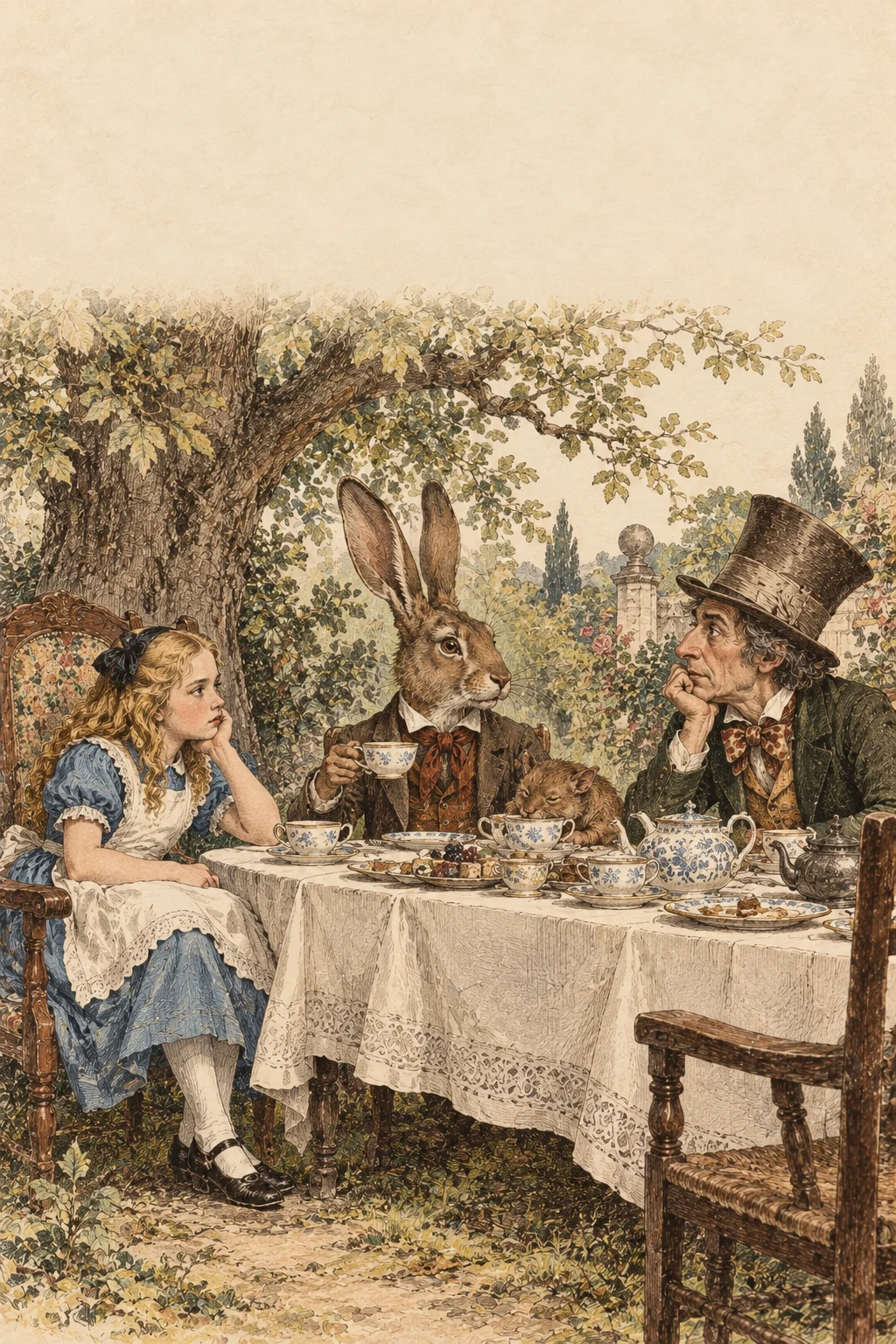 Book cover: Alice's Adventures in Wonderland — Lewis Carroll