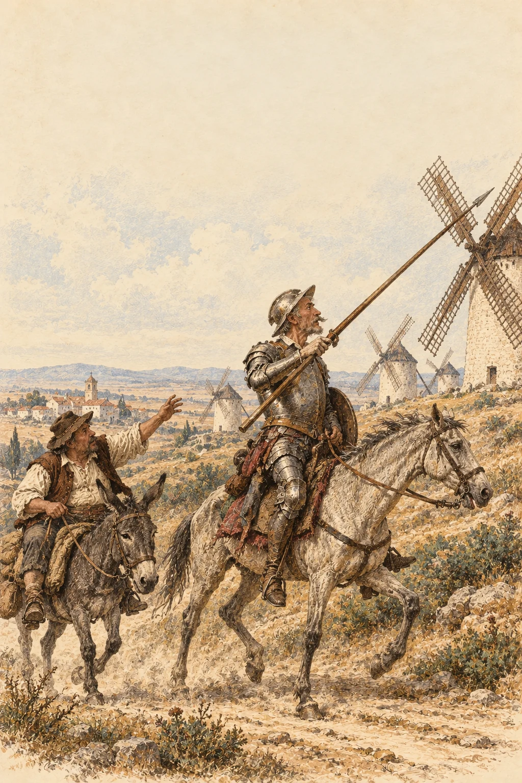 Book cover: Don Quixote — Miguel de Cervantes